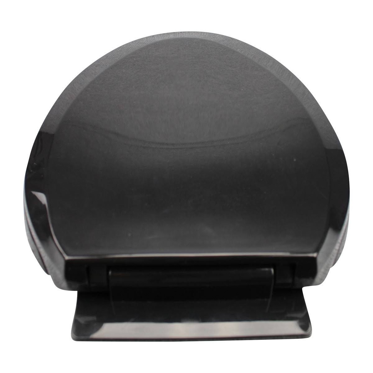 2 No Slam Easy Close Black Plastic Elongated Toilet Seat B8099