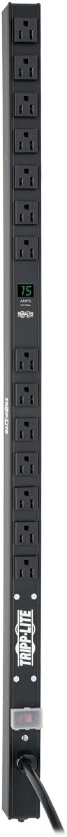 Metered PDU, 15A, 8 Outlets, 120V, 15 ft. Cord, 0U Vertical Rack-Mount Power X924827