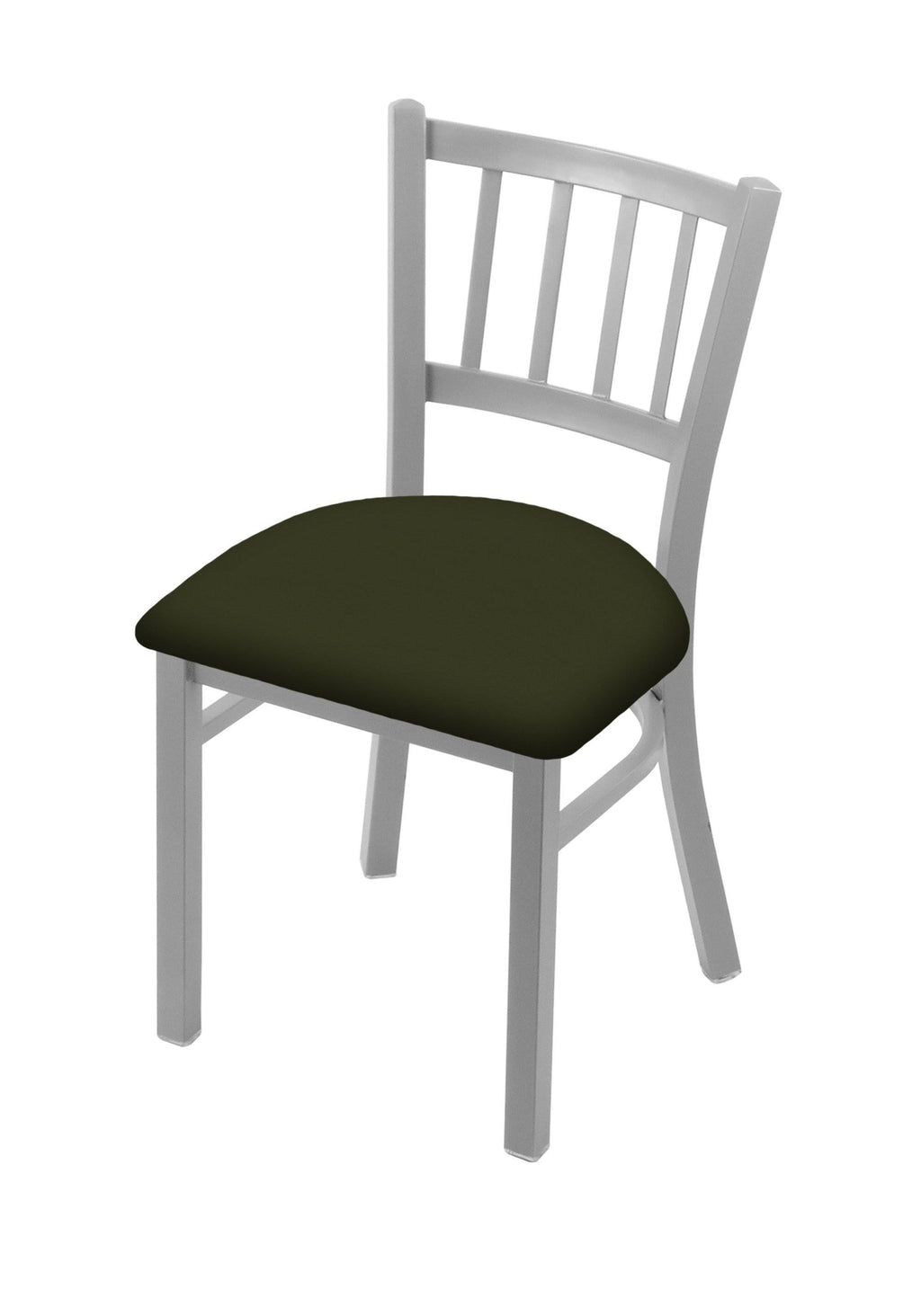 18x22 Chair with Anodized Nickel Finish and Pine Seat K25762
