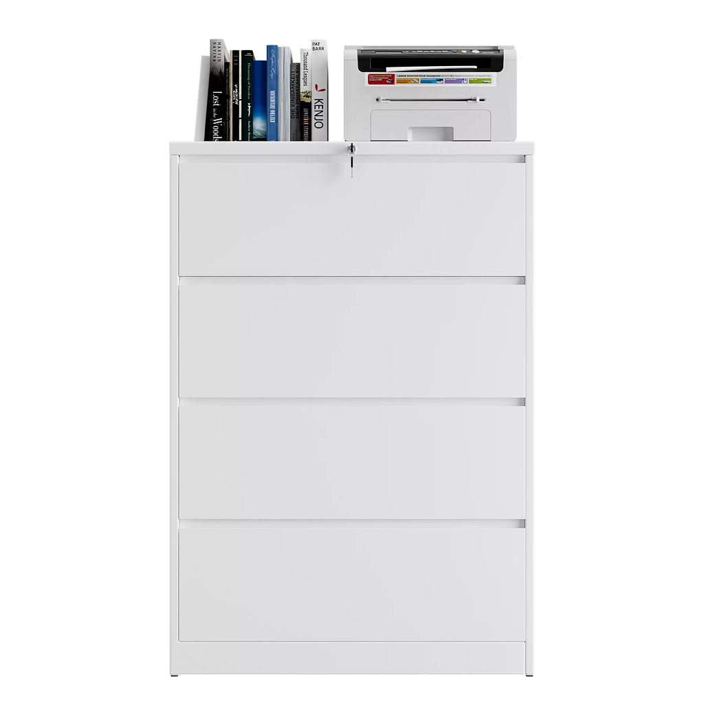 4 Drawer Metal File Cabinet with Lock F466