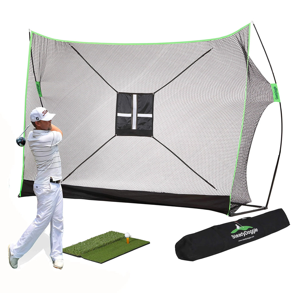10 x 7ft Golf Net and Practice Mat D737
