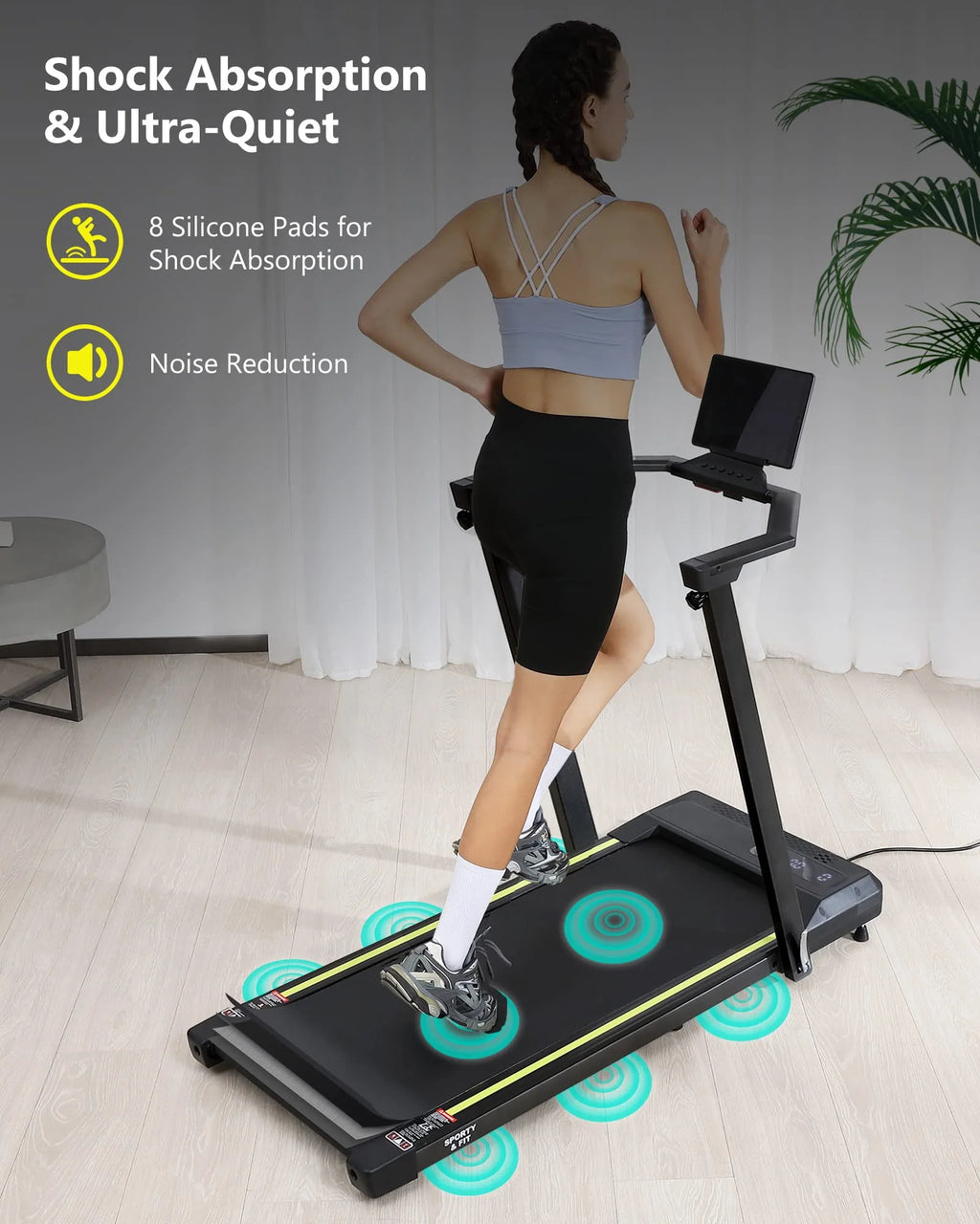 0.6-7.5 MPH Compact Treadmill with Remote X600571