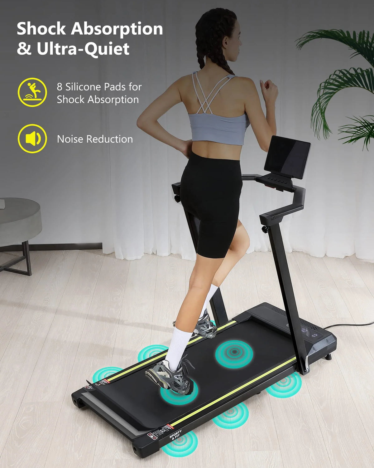 0.6-7.5 MPH Compact Treadmill with Remote X600571