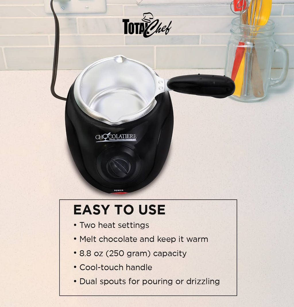 Black Chocolatiere Mini Fondue Pot and Candy-Maker Z3431