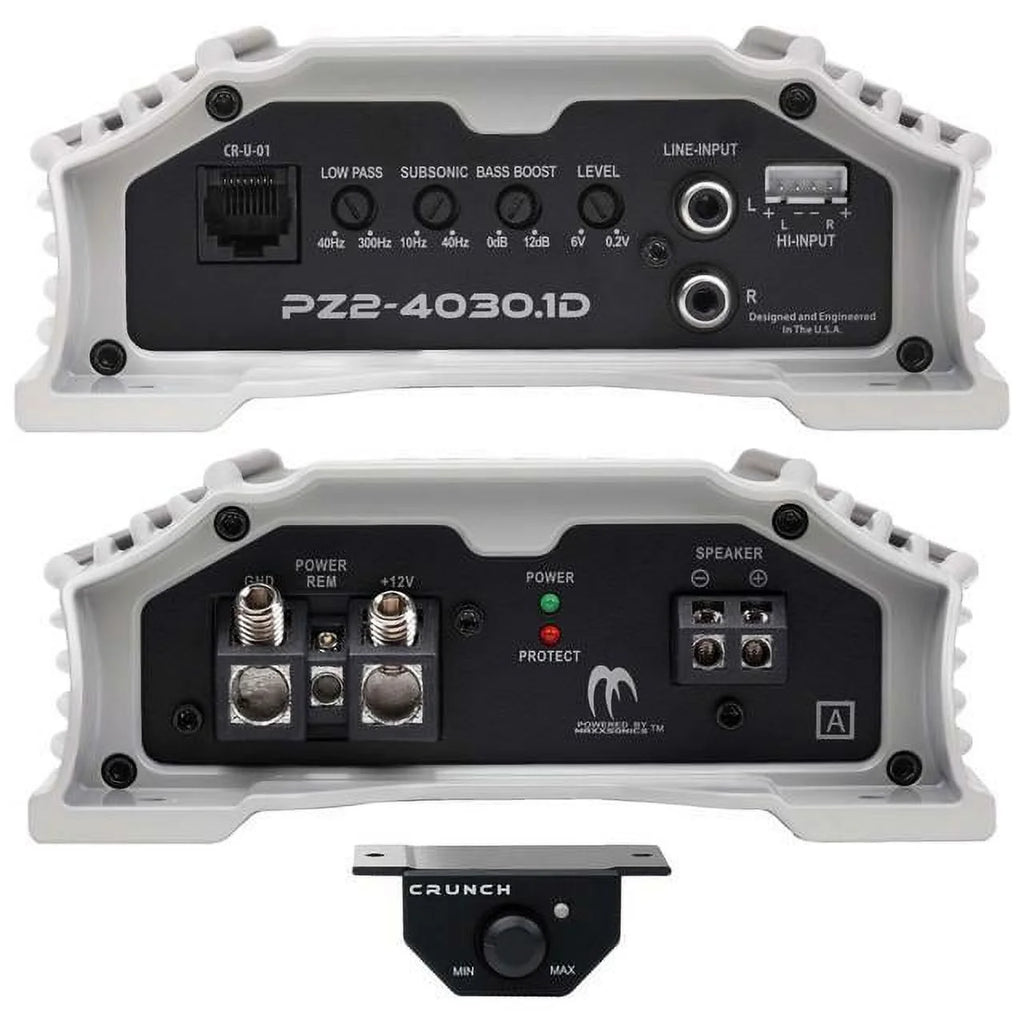 Compact 4000w Mono Car Amplifier with Bass Remote J2254