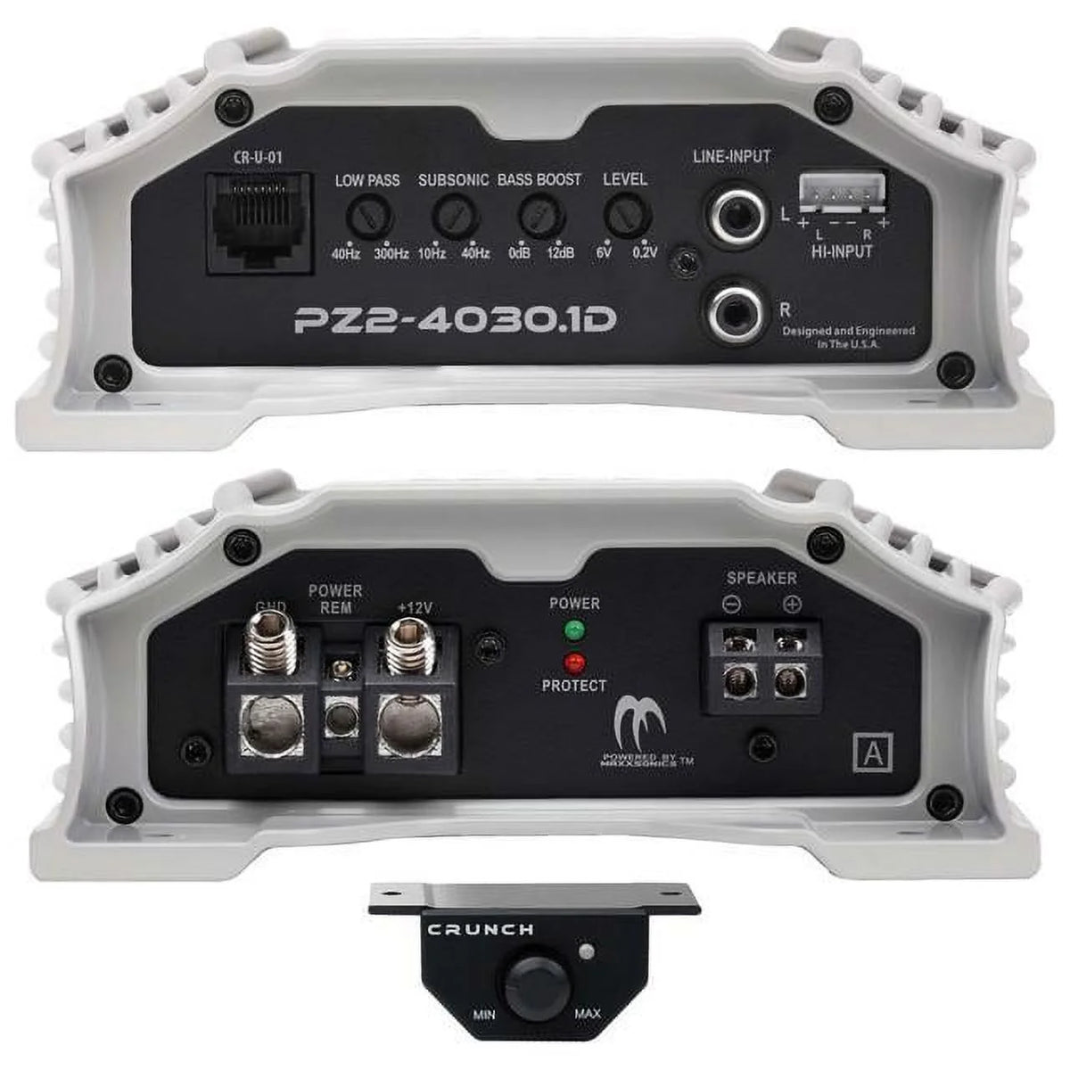 Compact 4000w Mono Car Amplifier with Bass Remote J2254