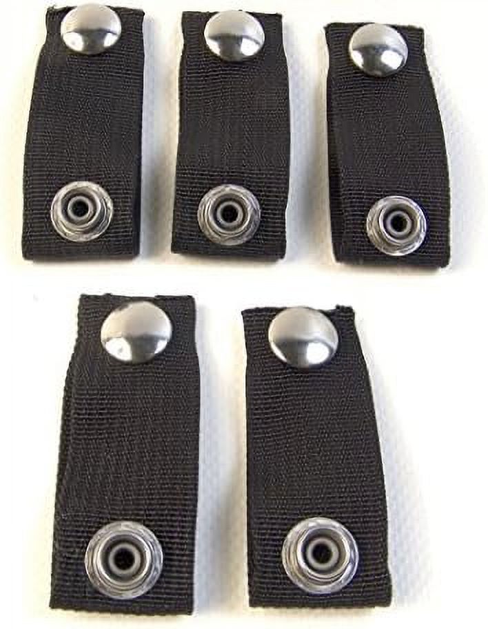 Black 5 Piece Boat Cover Snap Extender Set I9754