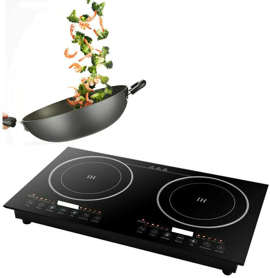 Dual Induction Cooktop 2400W Portable Electric Stove Burner Hot Plate R94030
