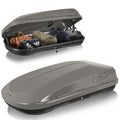 Gray 13 Cu.Ft Hard Shell Roof Cargo Box with Lock A5865