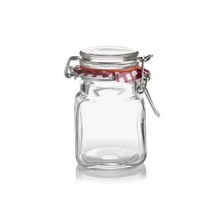 2 oz Glass Clip Top Square Spice Jar R258191