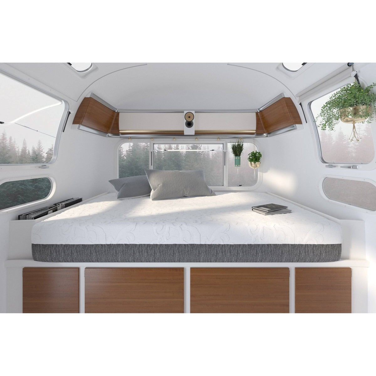 10-Inch Graphite Gel Memory Foam Mattress California King O23365