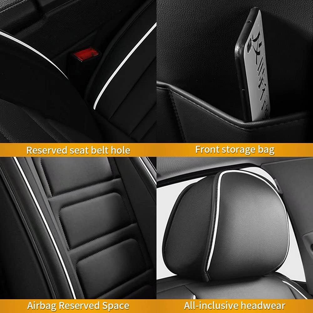 Custom Fit Full Set Waterproof Faux Leather Car Seat Covers M617626