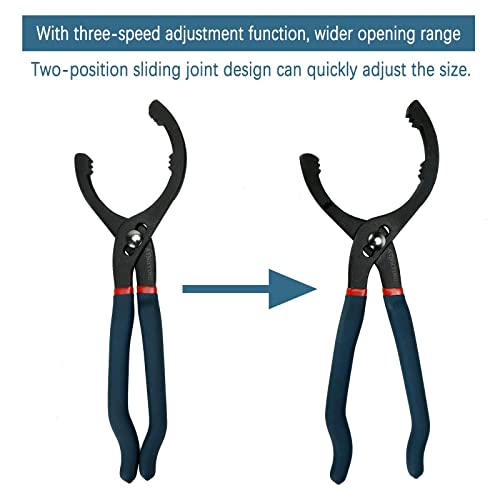 12" & 16" 2pcs Adjustable Oil Filter Pliers T1609