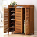 7 Tier Bamboo Shoe Cabinet with Doors T31962