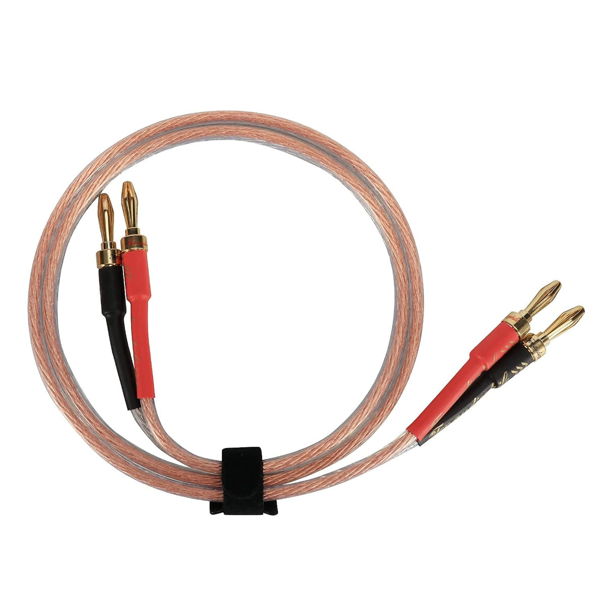 1 Pair 13AWG Oxygen-Free Copper Speaker Cables with Banana Plug Tips T354747