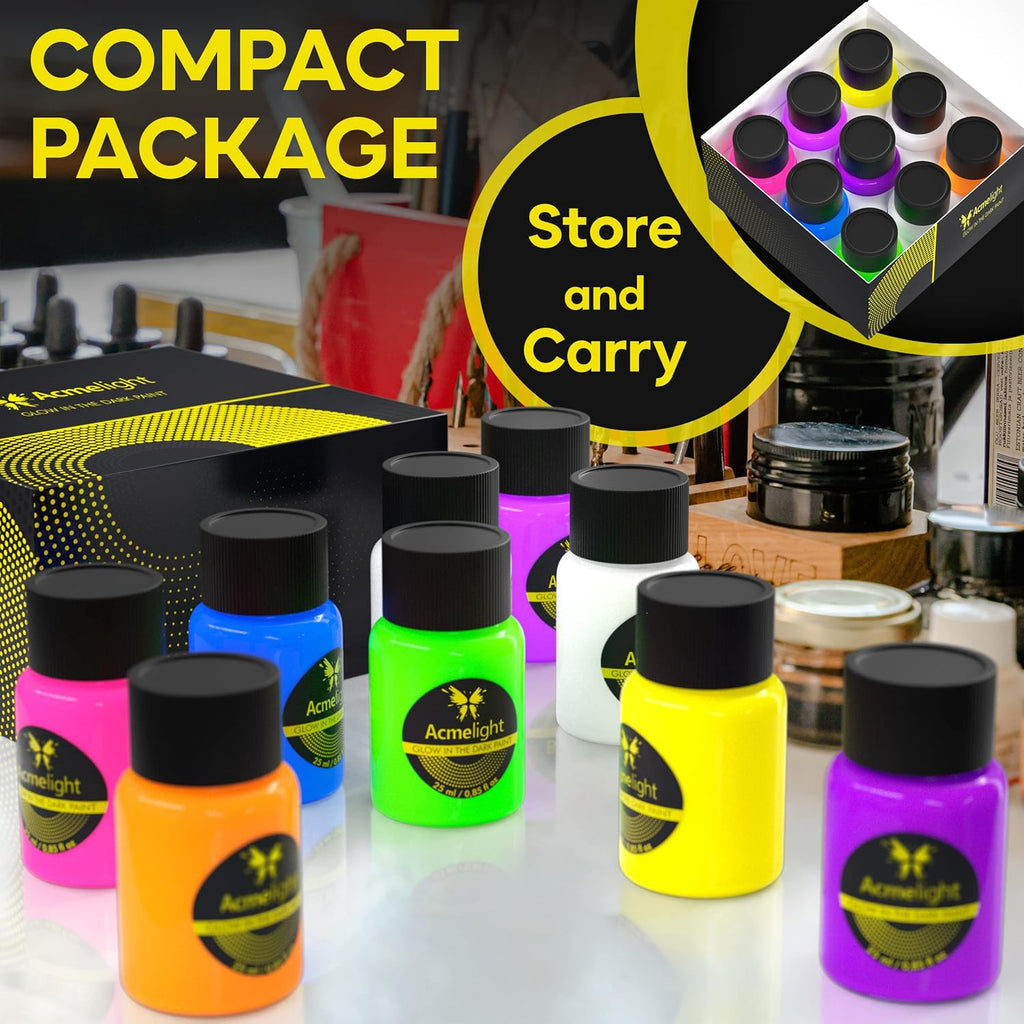 Glow in the Dark Acrylic Paint Set D818