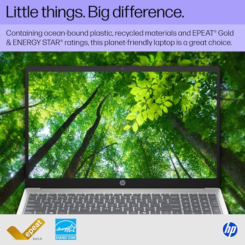15.6 inch Laptop, HD Touchscreen Display, AMD Ryzen 3 7320U, 8 GB RAM, 256 GB SSD, AMD Radeon Graphics, Windows 11 Home, Natural Silver I659815