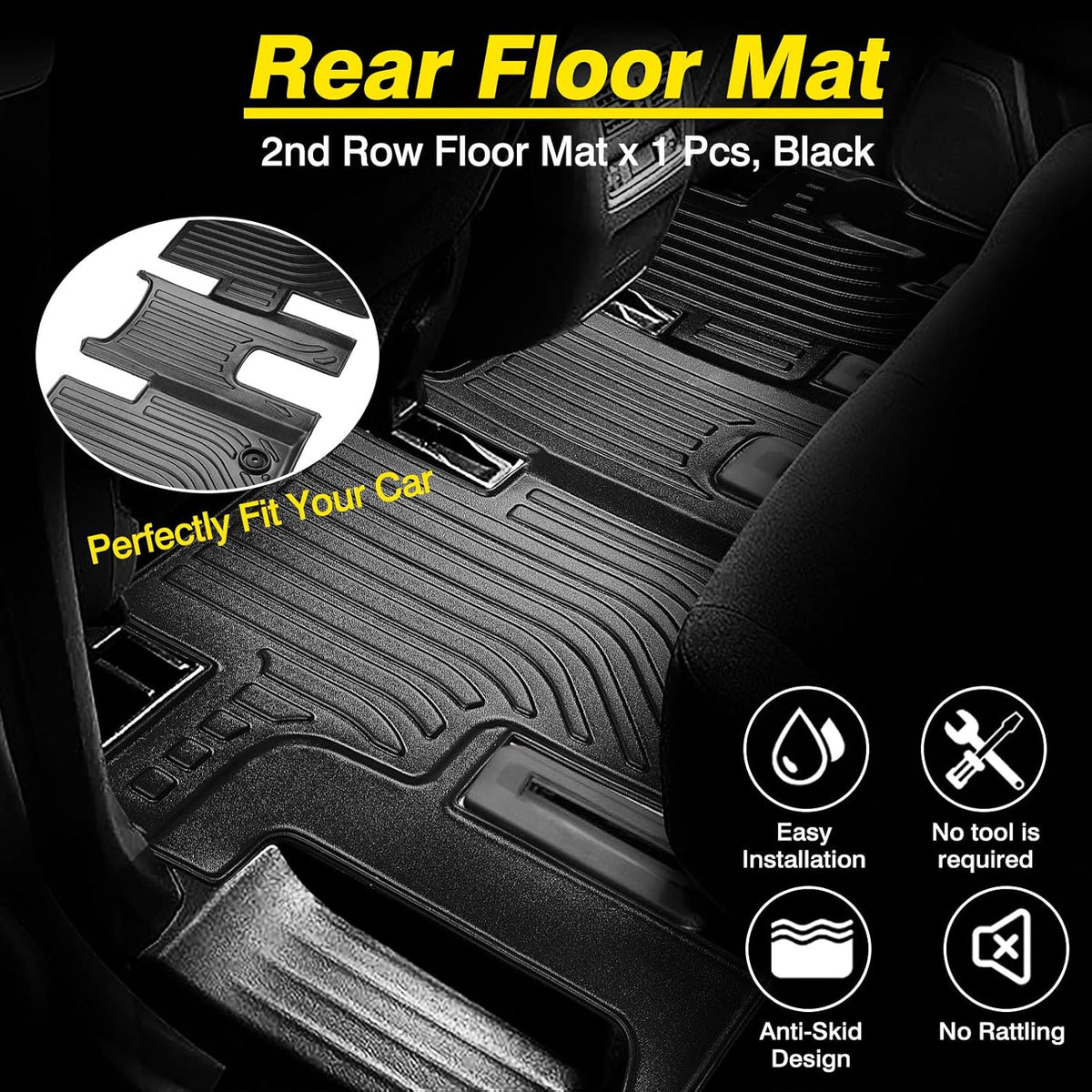 All Weather Floor Mat 2 Row Liner Set TPO M7700