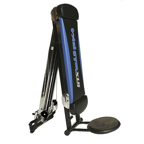 Total Body Training Home Gym Workout Machine with Squat Stand, Leg Pull, 2 Ankle Cuffs, and Exercise Chart I501