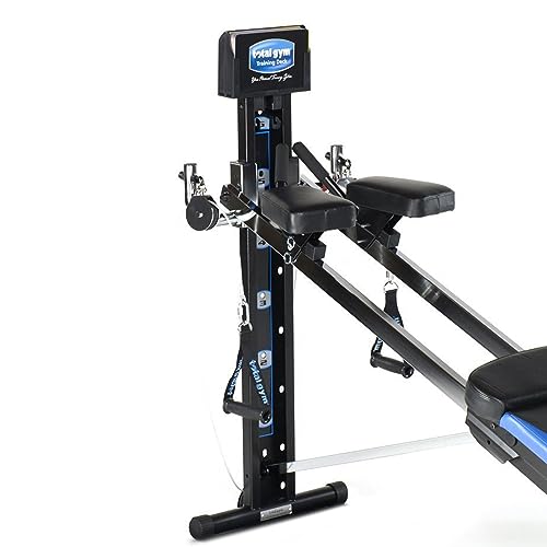 Total Body Training Home Gym Workout Machine with Squat Stand, Leg Pull, 2 Ankle Cuffs, and Exercise Chart I501