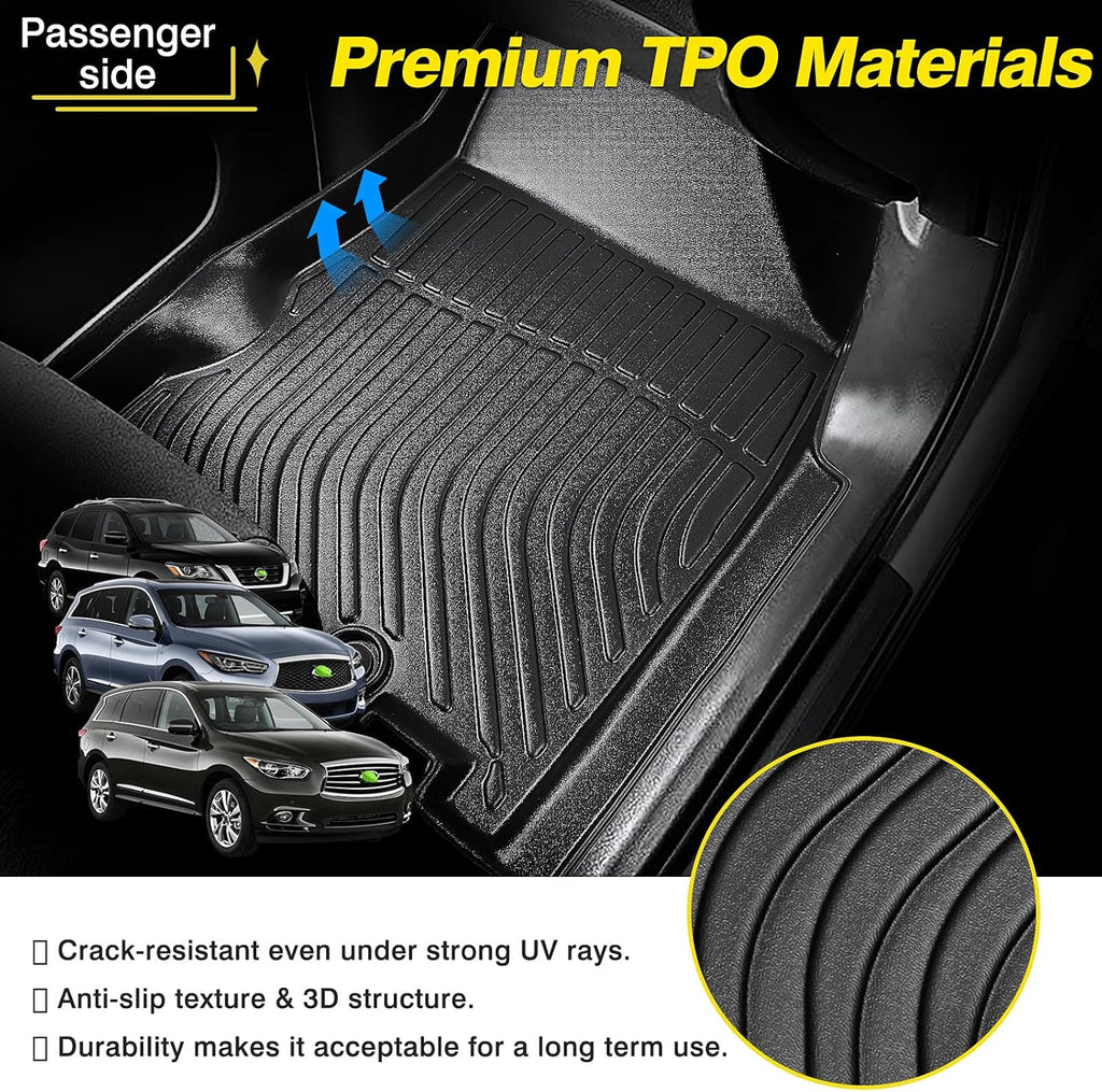 All Weather Floor Mat 2 Row Liner Set TPO M7700