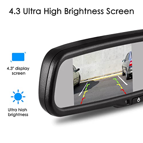 4.3" Rear View Mirror Camera with Night Vision Backup Camera B290365