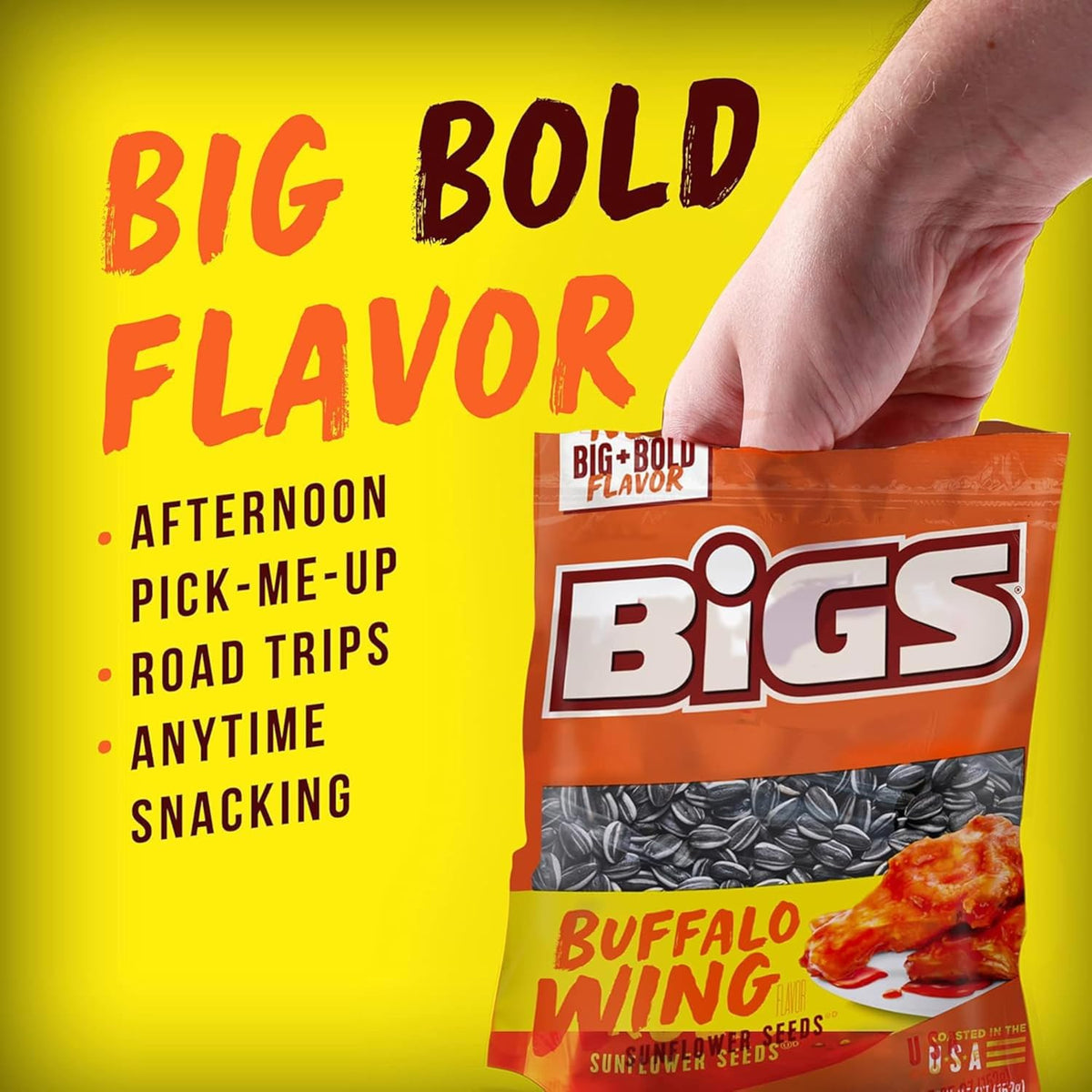 Sunflower Seeds Spicy Variety, 5.35 oz (Pack of 3) K320