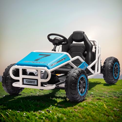 Blue Electric Go Kart with Metal Frame H21094