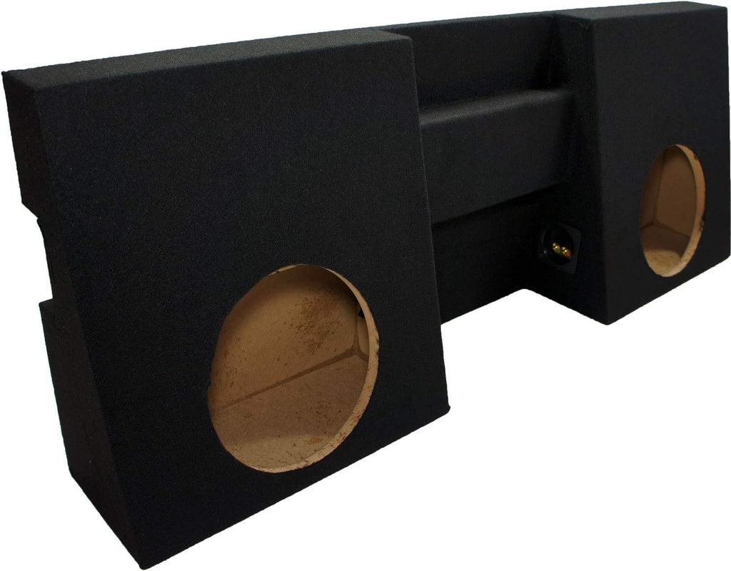 Compatible with 2005-2012 Toyota Tacoma Double Cab Dual 10 Sub Box Enclosure W932