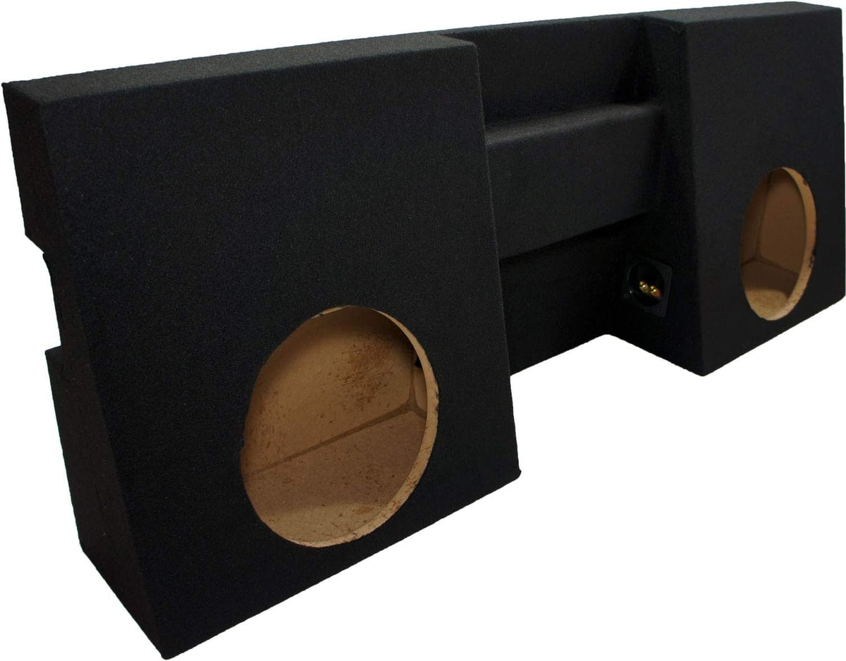 Compatible with 2005-2012 Toyota Tacoma Double Cab Dual 10 Sub Box Enclosure W932