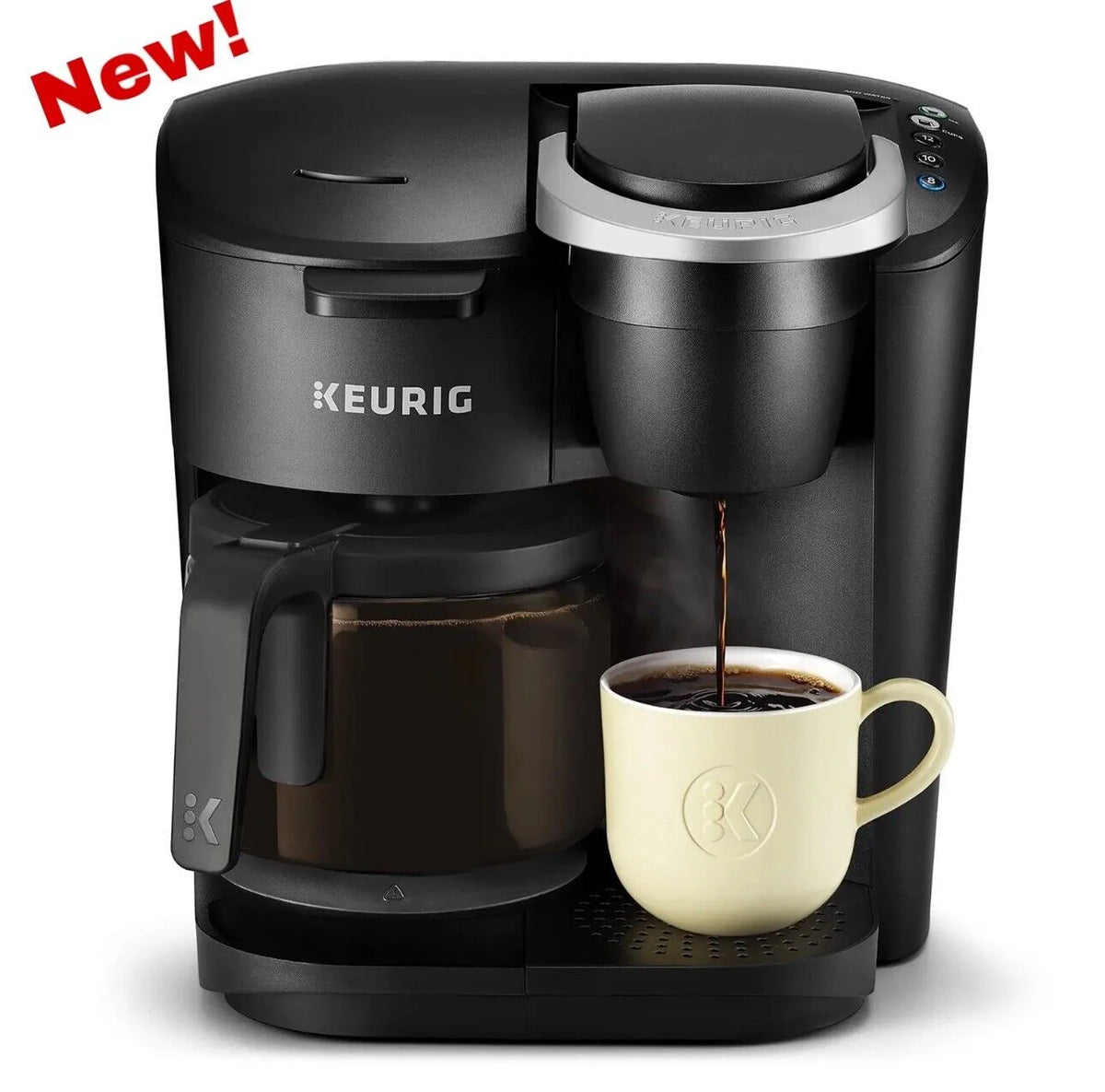 Black Single-Serve K-Cup Pod Coffee Maker O402058
