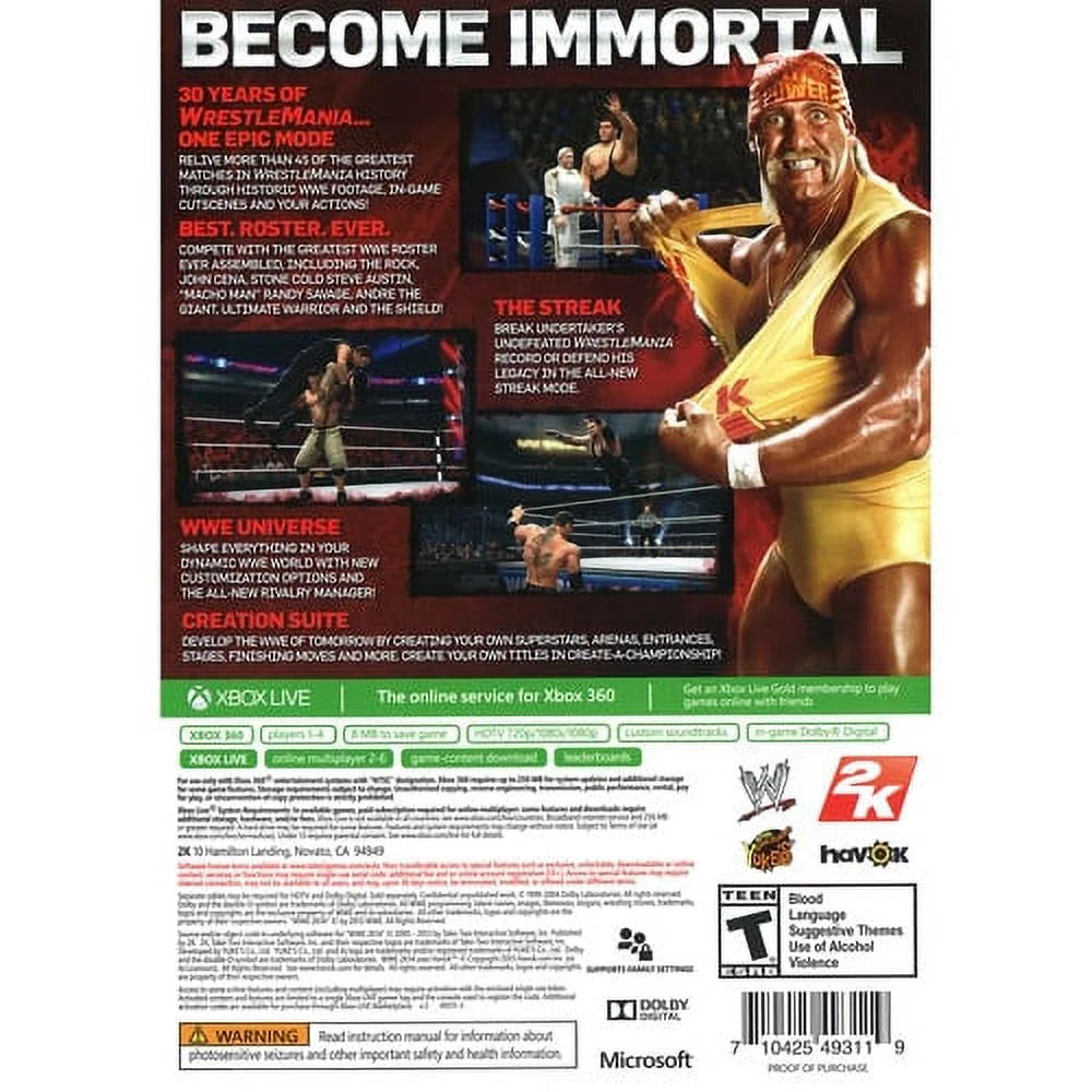 Pre-Owned Xbox 360 WWE 2K14 B78207