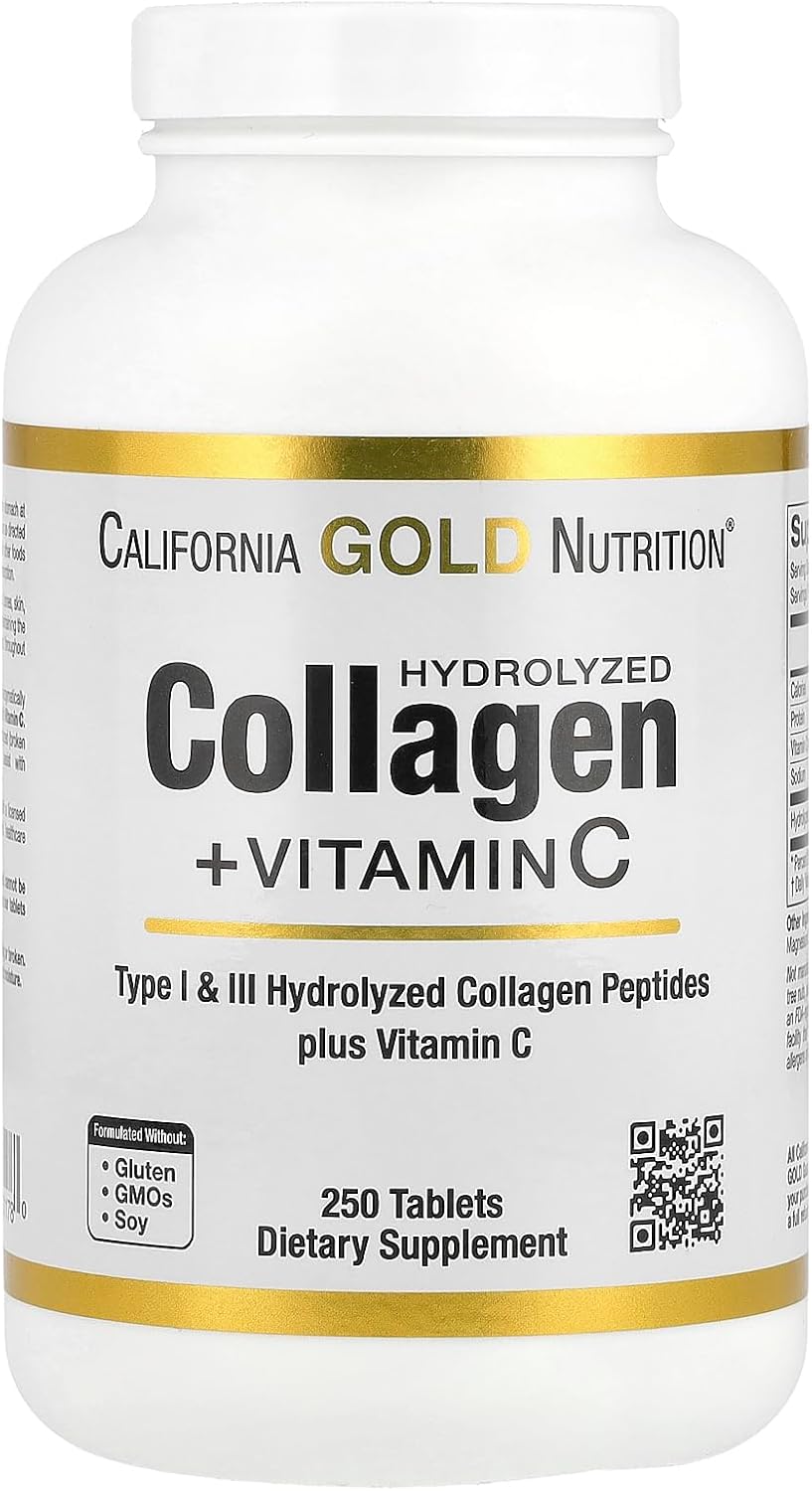 250 Tablets Hydrolyzed Collagen Peptides with Vitamin C H197168