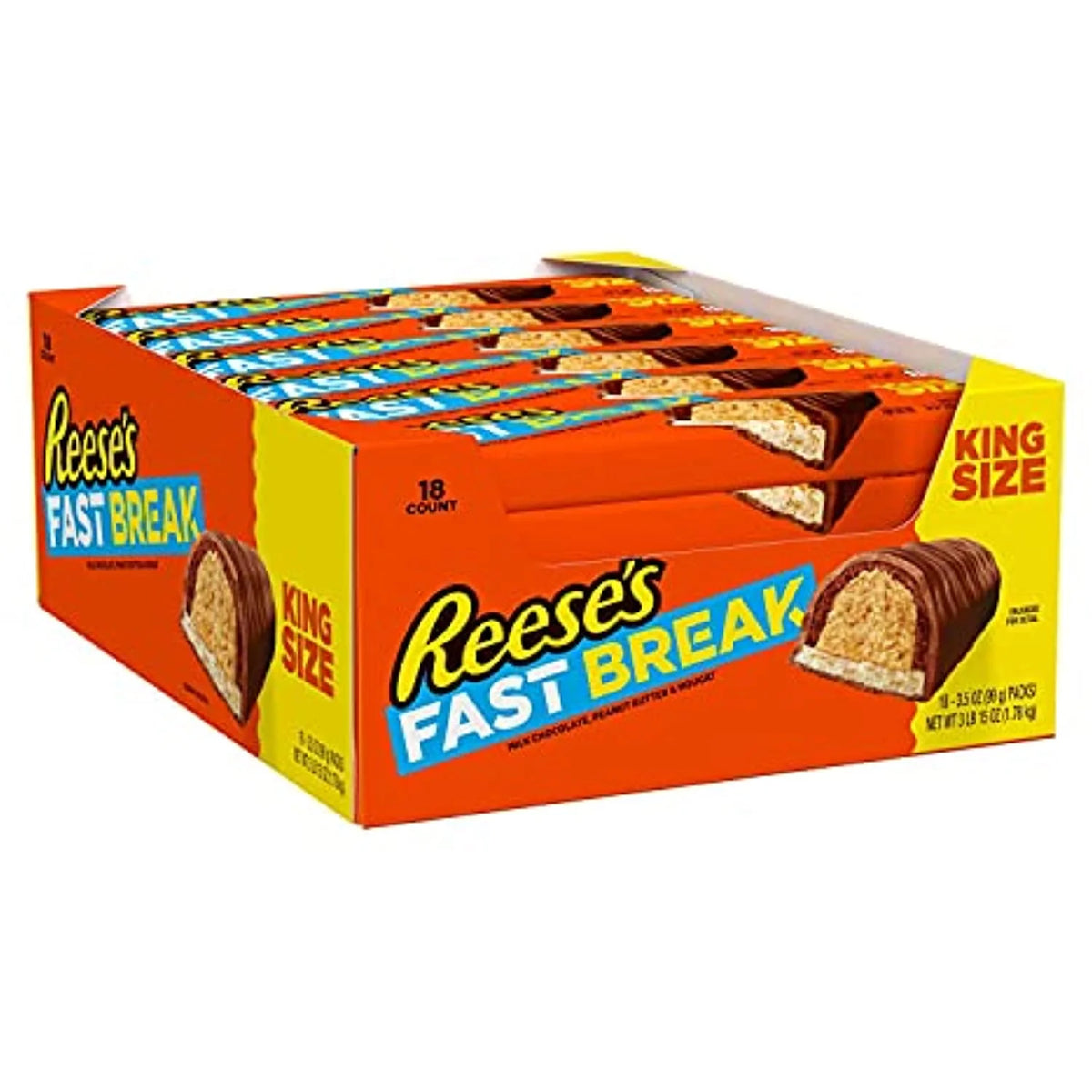 3.5 Oz Milk Chocolate Peanut Butter King Size Candy Bars (18 Ct) K65625