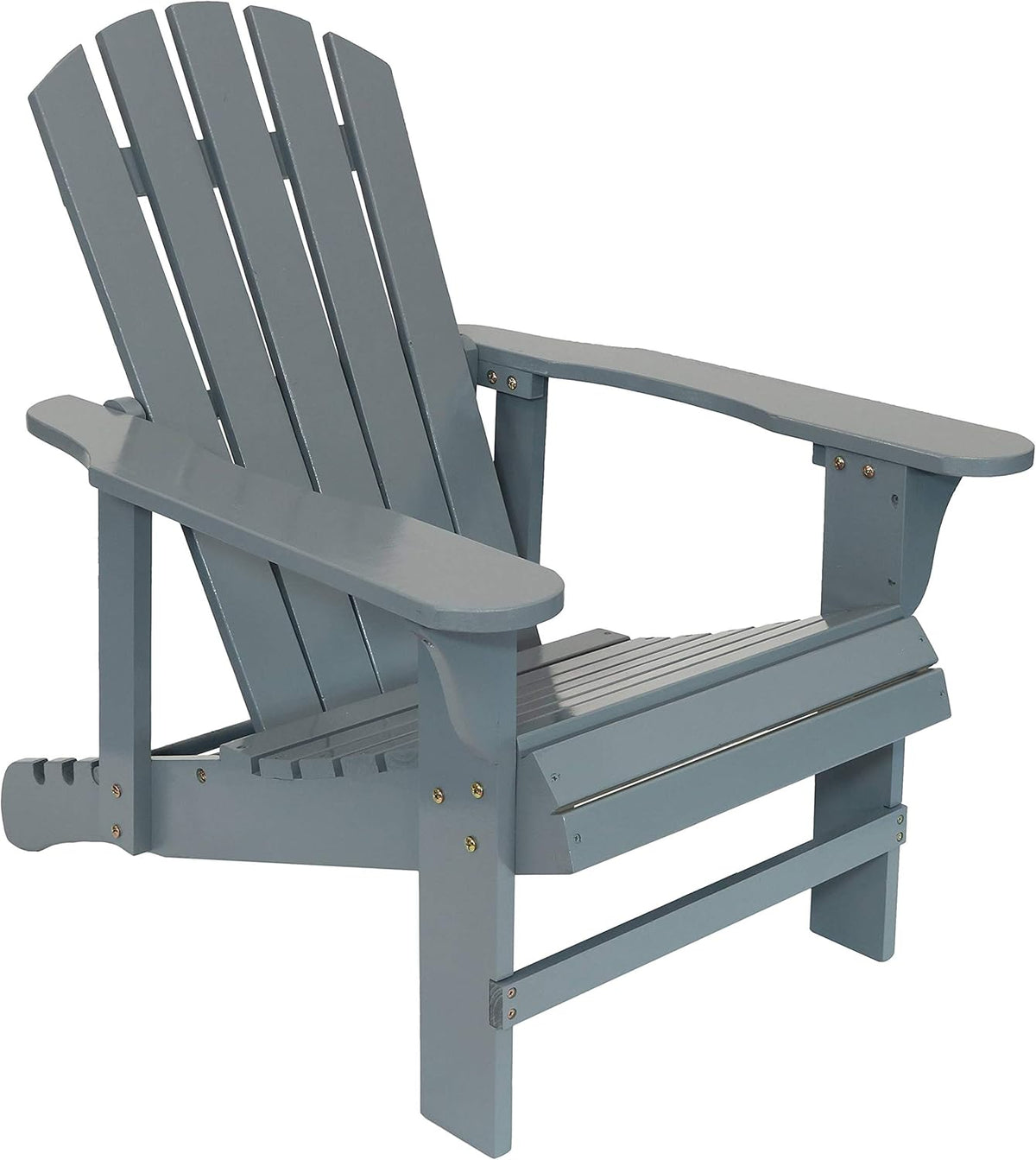 Red Fir Wood Adirondack Chair with Adjustable Backrest Z991