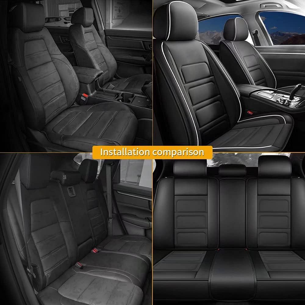 Custom Fit Full Set Waterproof Faux Leather Car Seat Covers M617626