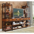 Distressed Oak 3-piece Media Center R25387