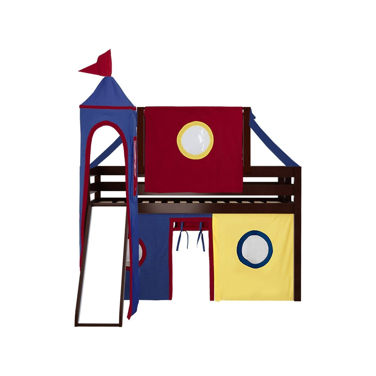 Twin Bed with Slide and Tent L702140