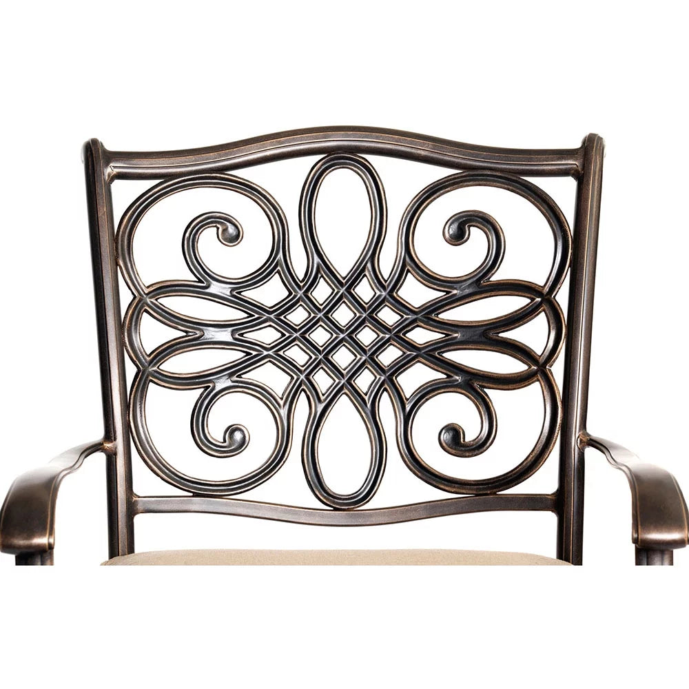 3-Piece Bistro Set with Glass-Top Table Z84387