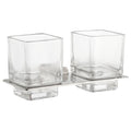 Brushed Nickel Dual Toothbrush Holder T273355