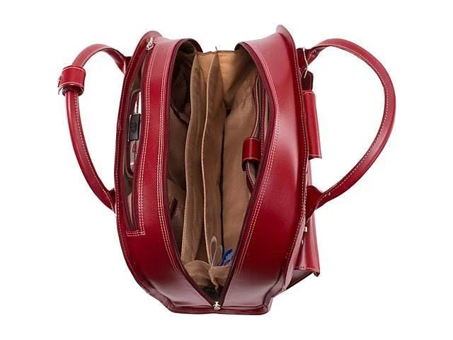 Red Wheeled Laptop Briefcase Q380