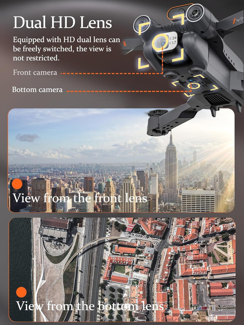 1080P HD FPV Camera Drone with 2 Batteries C713