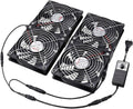 4 x 120mm AC Cooling Fan with Variable Speed Control Pack of 2 I168