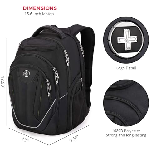 Large Backpack with USB Charging Port and RFID Protection X907