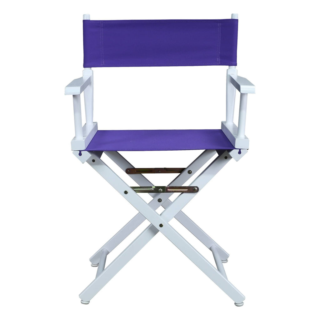 18x22 Director's Chair White Frame Purple Canvas G65291