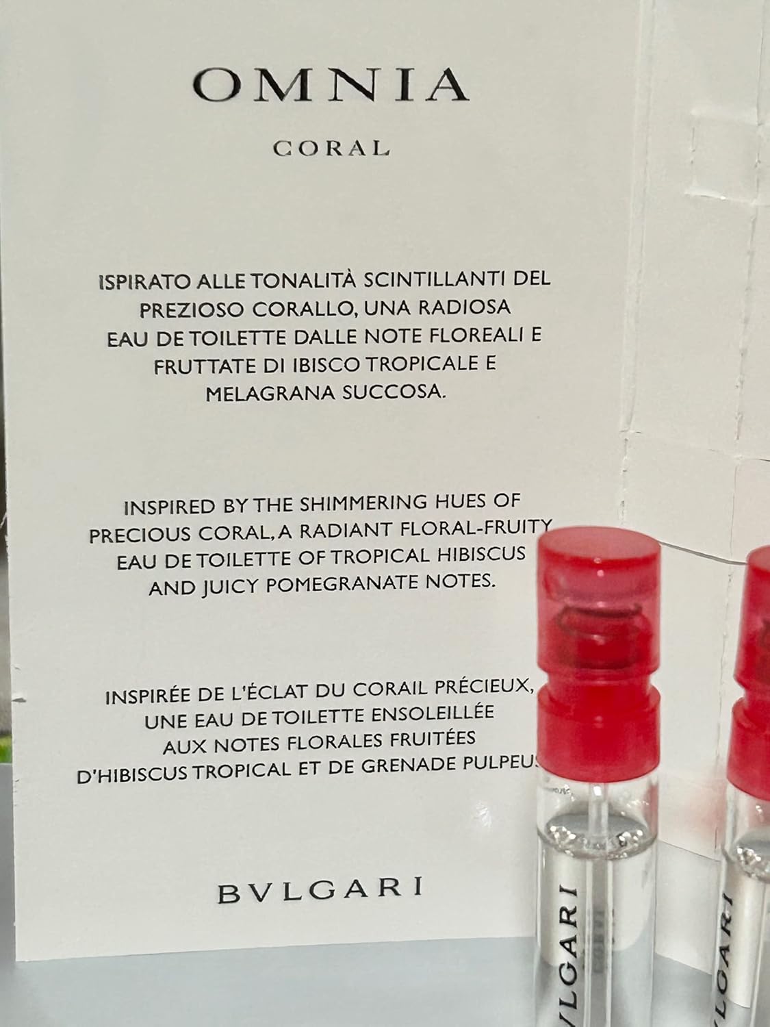 1.5 ml / 0.05 Fl Oz Eau De Toilette Spray Sample Vials (Pack of 3) D84115