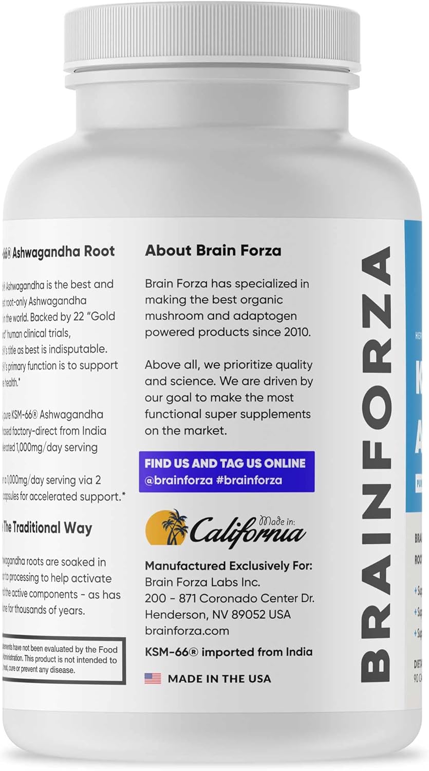 Organic Ashwagandha Root Extract, 1,000mg, 90 Capsules K872071