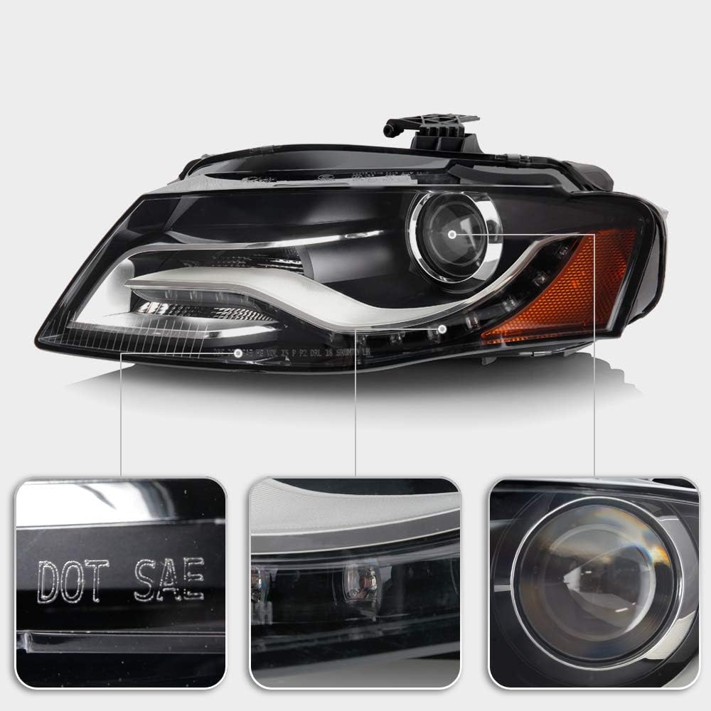 LED DRL Projector Headlight Assembly Left Driver Side M37326