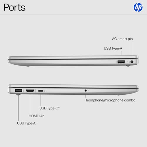 15.6 inch Laptop, HD Touchscreen Display, AMD Ryzen 3 7320U, 8 GB RAM, 256 GB SSD, AMD Radeon Graphics, Windows 11 Home, Natural Silver I659815