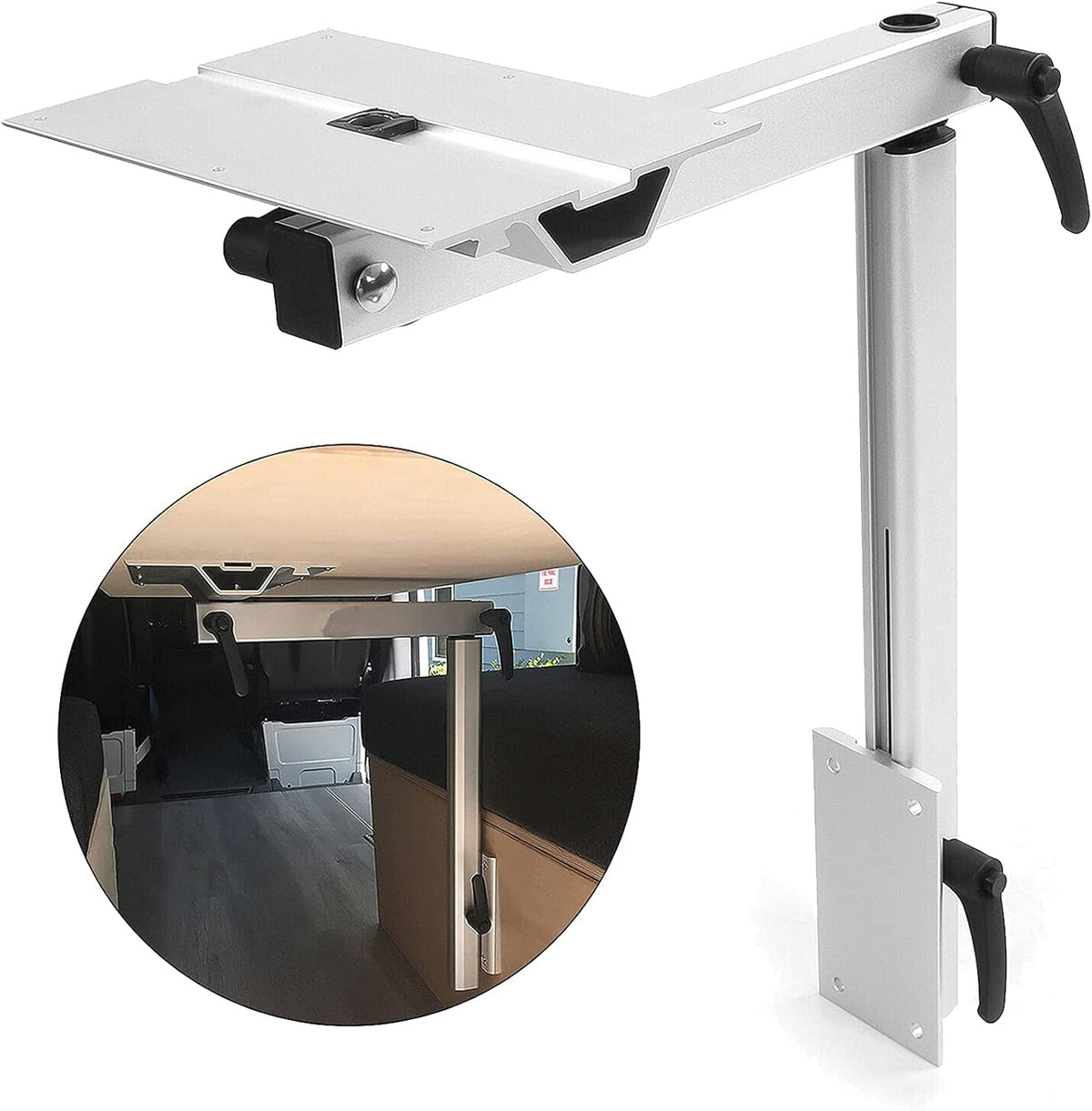 Adjustable Aluminum Alloy 360 Degree Rotation RV Table Mount L6177